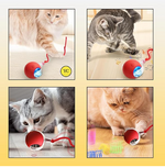 PawSip Interactive LED Rolling Ball Toy for Cats & Kittens — USB Rechargeable