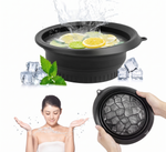 Collapsible Facial Ice Bath Bowl with Built-in Ice Tray — Skin Tightening & Cold Plunge Therapy Tool